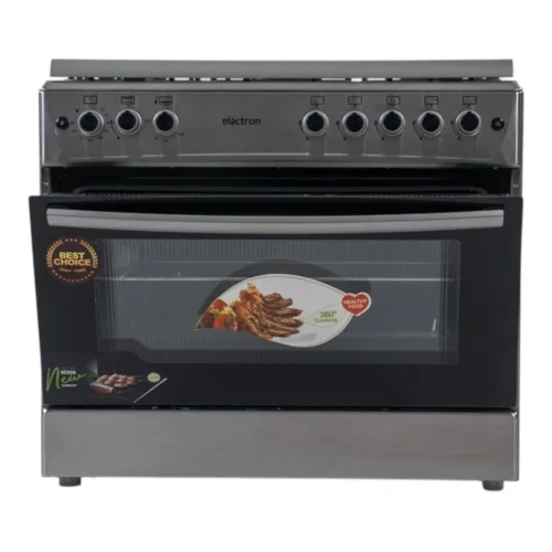 CUISINIERE ELACTRON 5FEUX 90X60 INOX EL6090