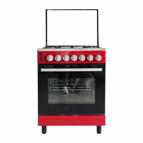 CUISINIERE HAIER 4FEUX 60X60 ROUGE  HRG6402DDRMB