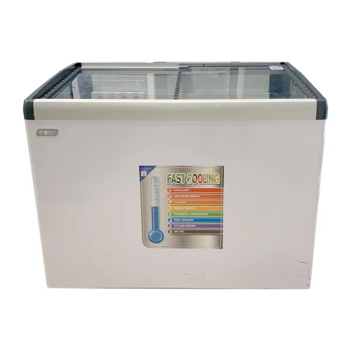 CONGELATEUR SMART TECHNOLOGY HORIZONTAL 400LITRES VITRINE BLANC STCCV-517