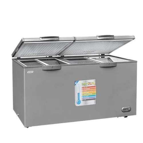 CONGELATEUR SMART TECHNOLOGY HORIZONTAL 2PORTES 500LITRES AVEC VITRE GRIS STCC550VW