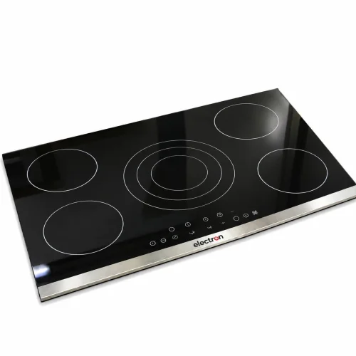  PLAQUE ELACTRON ENCASTRABLE 5FEUX 90X60 ELECTRIQUE VITROCERAMIQUE NOIR ES-293