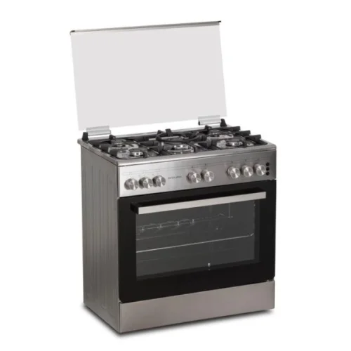CUISINIERE ENDURO 5FEUX A GAZ 90X60 - GRILL DOUBLE BOUTON NOIR AFS9050GGBSIT