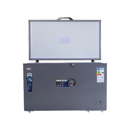 CONGELATEUR ASTECH HORIZONTAL 500LITRES AVEC VITRE SILVER CH500GM 