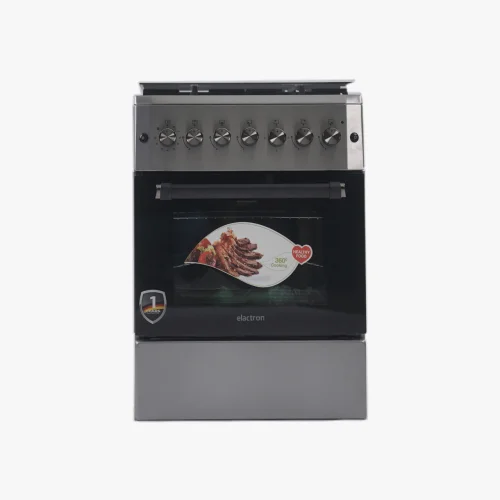 CUISINIERE ELACTRON 4FEUX 60X60 INOX FUL OPTION EL 6040