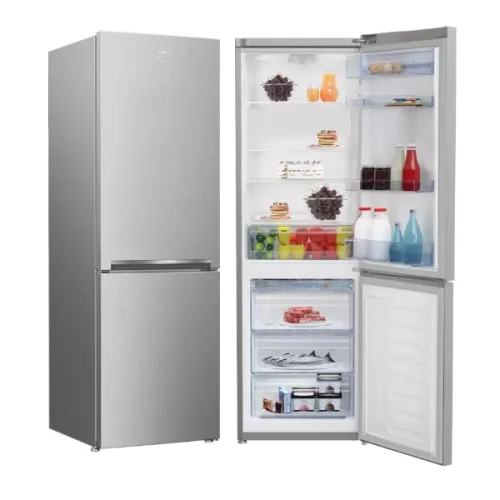 REFRIGERATEUR BEKO COMBINE 3TIROIRS PLAQ ALU SILVER RCSE330K30SN