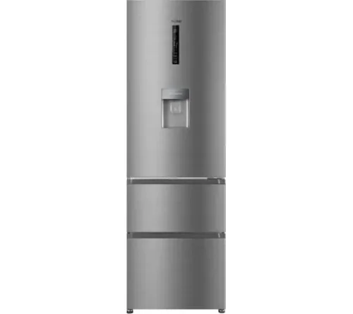 REFRIGERATEUR HAIER COMBINE 2TIROIRS AVEC FONTAINE NO FROST SILVER HTR3619FWMN
