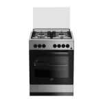 CUISINIERE BEKO 4FEUX 60X60 INOX  FSE62110DX