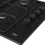 PLAQUE BEKO ENCASTRABLE 60X60 A GAZ NOIR  HIGG64123SBL