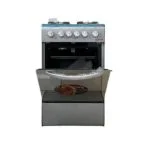 CUISINIERE ASTECH 4FEUX 50X50 A GAZ AVEC FOUR A GAZ INOX 50/50 CSI-50MS