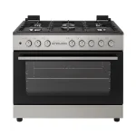 CUISINIERE ENDURO 5FEUX A GAZ 90X60 - GRILL DOUBLE BOUTON NOIR AFS9050GGBSIT