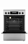 CUISINIERE HAIER 4FEUX 60X60 A ELECTRIQUE GRIS HCR6060ET1
