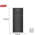 REFRIGERATEUR SMART TECHNOLOGY 2PORTES 580LITRES GRIS STR858M