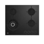   PLAQUE BEKO ENCASTRABLE 4FEUX 60X60 A GAZ NOIR CERAMIQUE HCLW64222S
