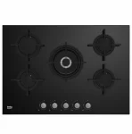  PLAQUE BEKO ENCASTRABLE 5FEUX 90X60 A GAZ NOIR HILW75222SL