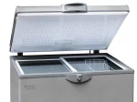 CONGELATEUR FINIX HORIZONTAL 300LITRES AVEC VITRE SILVER BDW-235