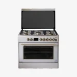 CUISINIERE ASTECH 90/60 5FEUX FULL OPTION VENTILO+ECRAN INOX GOLD CK90ART