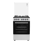 CUISINIERE ENDURO 4FEUX GX60 A GAZ DOUBLE BOUTTON GRIS AFS6040GGSIT