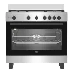 CUISINIERE BEKO 5FEUX 90X60 A GAZ INOX BGGR11125GX