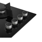   PLAQUE BEKO ENCASTRABLE 4FEUX 60X60 A GAZ NOIR CERAMIQUE HCLW64222S