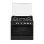 CUISINIERE HAIER 5FEUX 90X60 NOIR HCR6050EGB