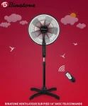 VENTILATEUR BINATONE SUR PIED AVEC COMMANDE A-1612RC