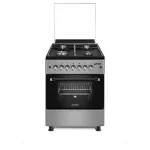 CUISINIERE ASTECH 4FEUX 60X60 A GAZ AVEC FOUR A GAZ INOX CK62MSFRM