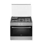 CUISINIERE HAIER MIXTE 5FEUX 90X60 4F A GAZ 1FEUX ELECTRIQUE GRIS/NOIR HCR6041EESB