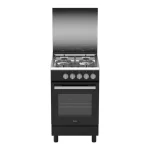 CUISINIERE HAIER 4FEUX 50X50 NOIR HCR1040EGB 
