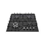 PLAQUE TECHNOLUX 4FEUX 60X60 A GAZ VERRE NOIR TEC4GG