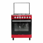 CUISINIERE HAIER 4FEUX 60X60 ROUGE  HRG6402DDRMB