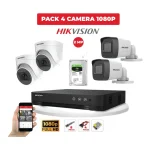 KIT 4 CAMERA   DE SURVEILLANCE HIKVISION