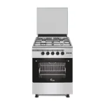 CUISINIERE CAC 4FEUX 60X60 FULL OPTION INOX CAC560F