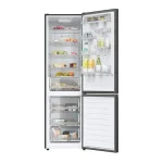 REFRIGERATEUR HAIER COMBINE 3TIROIRS 35OLITRES NOIR GRIS NOS FROST HRF390BS