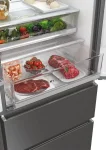 REFRIGERATEUR HAIER SIDE BY SIDE 4PORTERS 477LITRES AVEC FONTAINE GRIS HFW7720EWMP