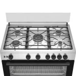CUISINIERE BEKO 5FEUX 90X60 A GAZ INOX BGGR11125GX