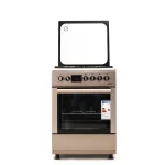 CUISINIERE ASTECH 60/60 4FEUX INOX AVEC ECRAN ET CHALEUR TOURNENTE CK66ELCF