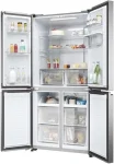 REFRIGERATEUR HAIER SIDE BY SIDE 4PORTES AVEC FONTAINE GRIS CHR3818EWMM
