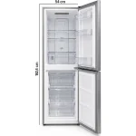REFRIGERATEUR BEKO COMBINE 3TIROIRS SILVER 270LITRES BEKORCNO270K20X