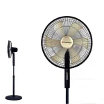 VENTILATEUR BINATONE SUR PIED NOIR 16POUCES  DORE ITAL1660